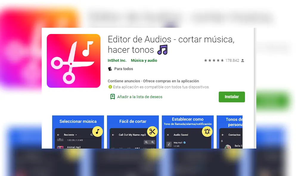 Puedes crearlos con esta app. Foto: Captura PlayStore. Puedes crearlos con esta app. Foto: Captura PlayStore.