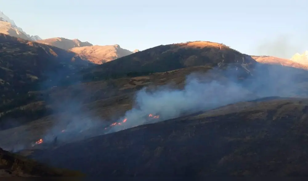 Incendios forestal en Áncash. Incendios forestal en Áncash.