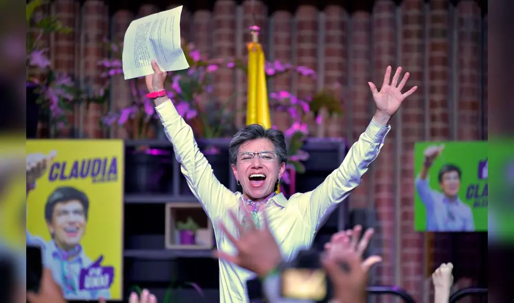 López, de 49 años, obtuvo el 35,24% de los apoyos en Bogotá en una reñida disputa con el liberal Carlos Fernando Galán. Foto: AFP.