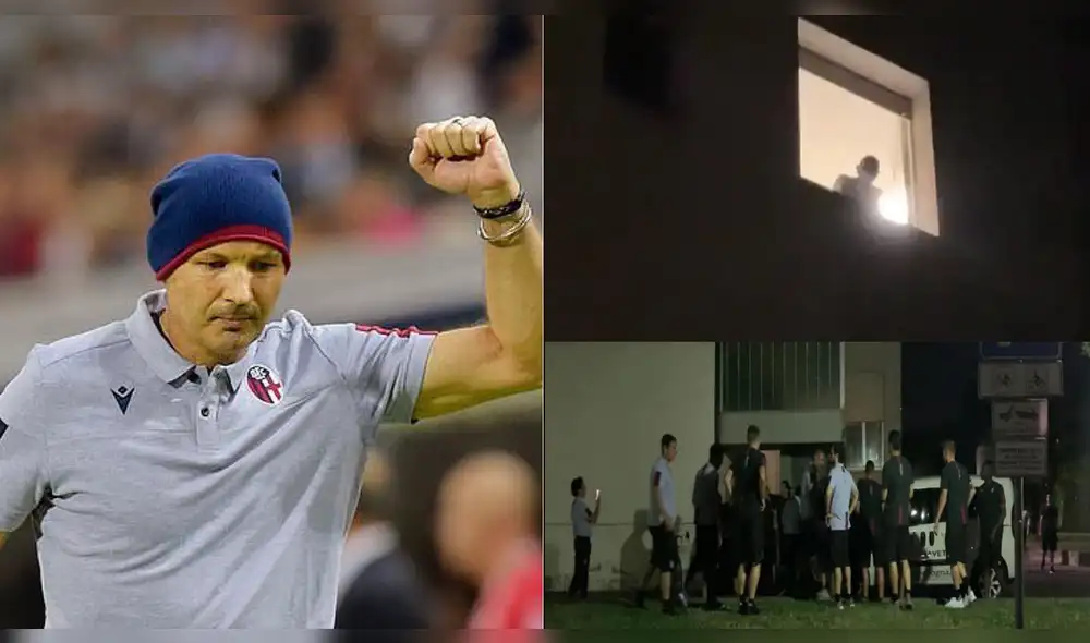 DT del Bologna, Sinisa Mihajlovic, lucha contra la leucemia y dio charla por celular para que su equipo remonte partido.