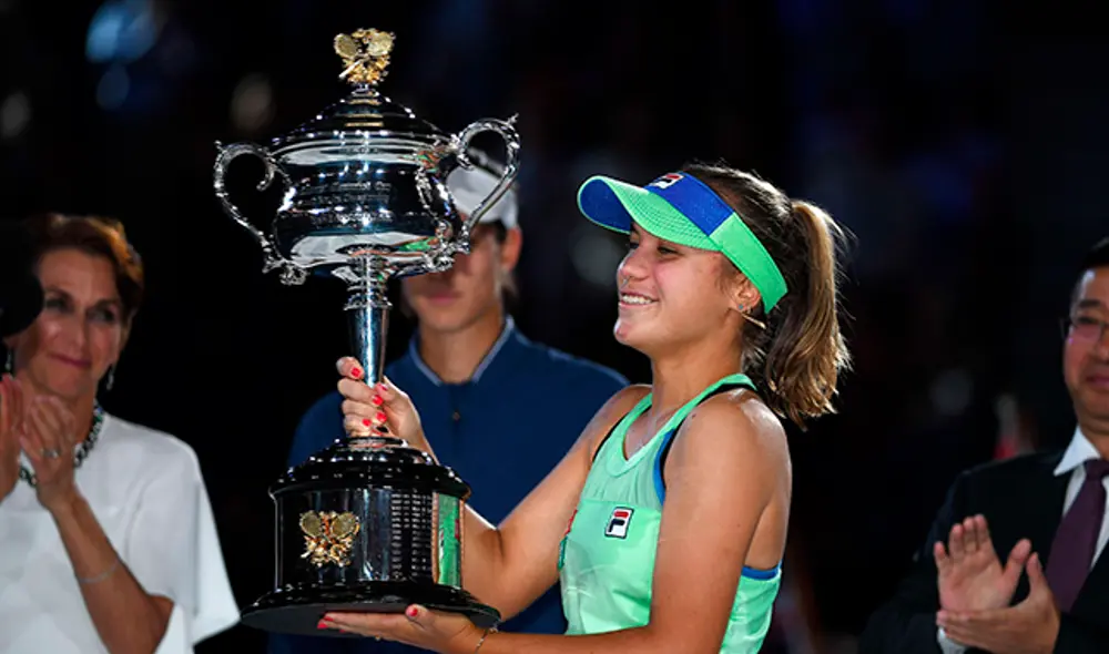 Sofia Kenin consquistó el Australia Open con solo 21 años. Foto: AFP