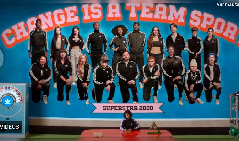 BLACKPINK y Jackson Wang en la imagen final junto a otros artistas para la campaña de Adidas.