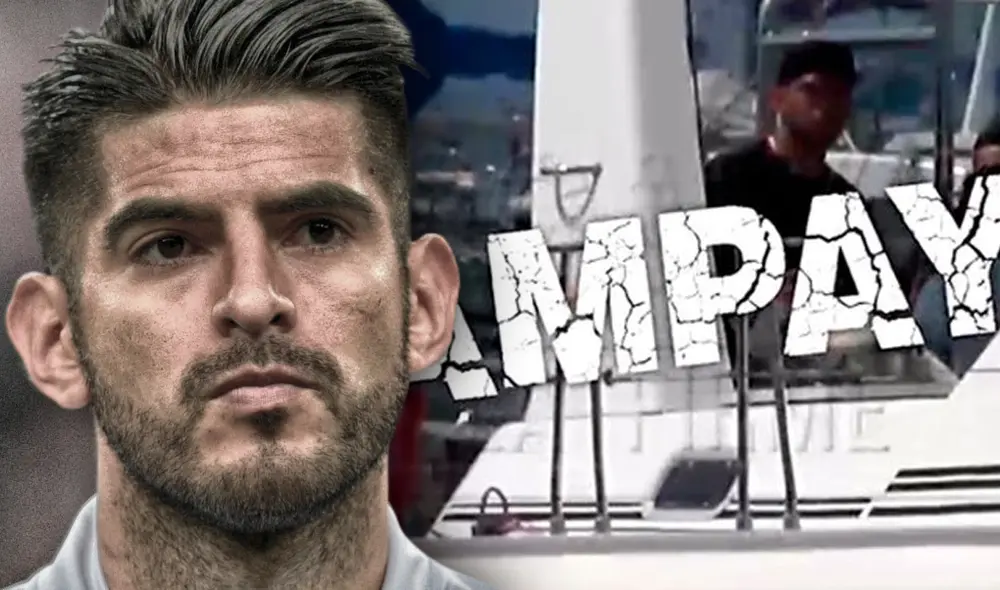 Carlos Zambrano es "ampayado" en yate  foto: captura