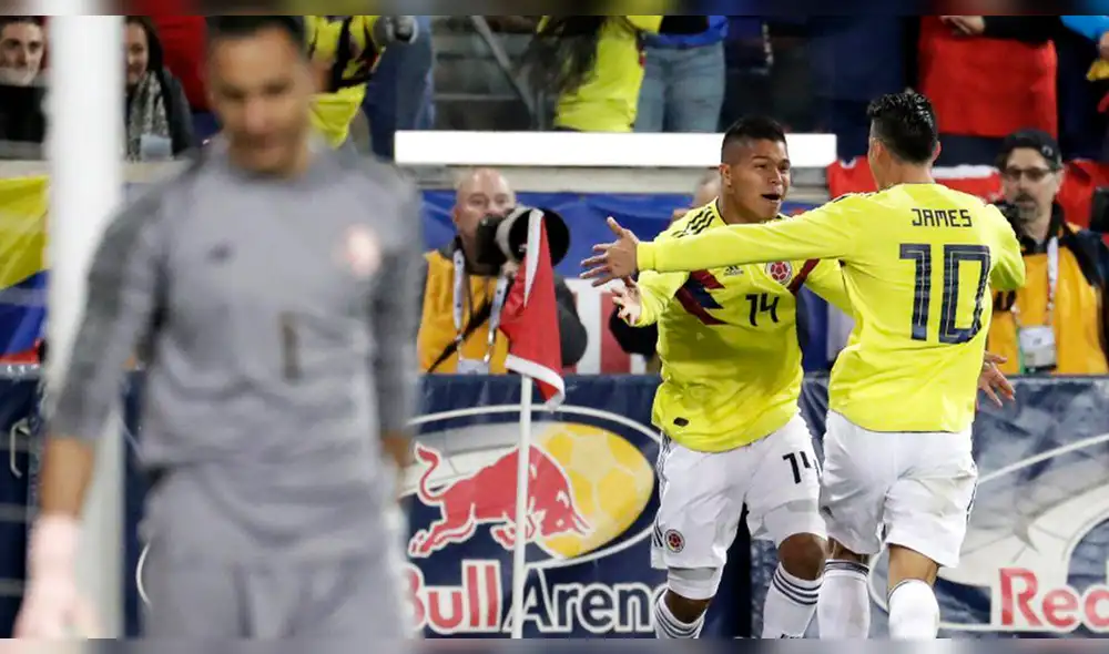 Juan Hernández marcó doblete en su debut con Colombia [VIDEO]