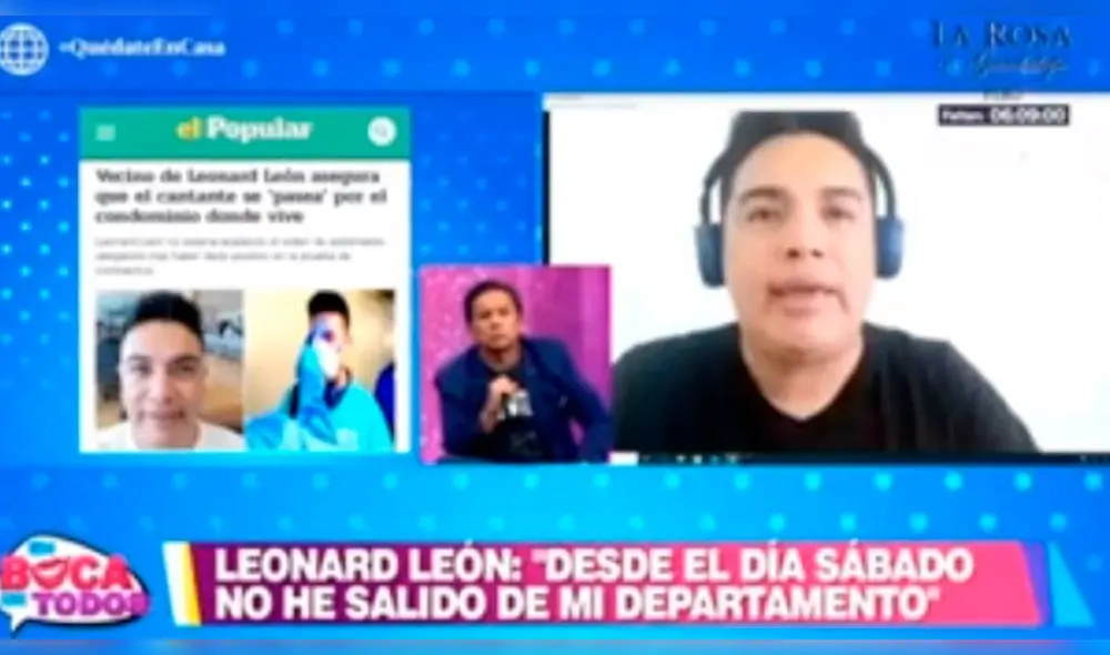 Leonard León responde a molestias de vecinos por exponerlos a coronavirus. Foto: Captura Leonard León responde a molestias de vecinos por exponerlos a coronavirus. Foto: Captura