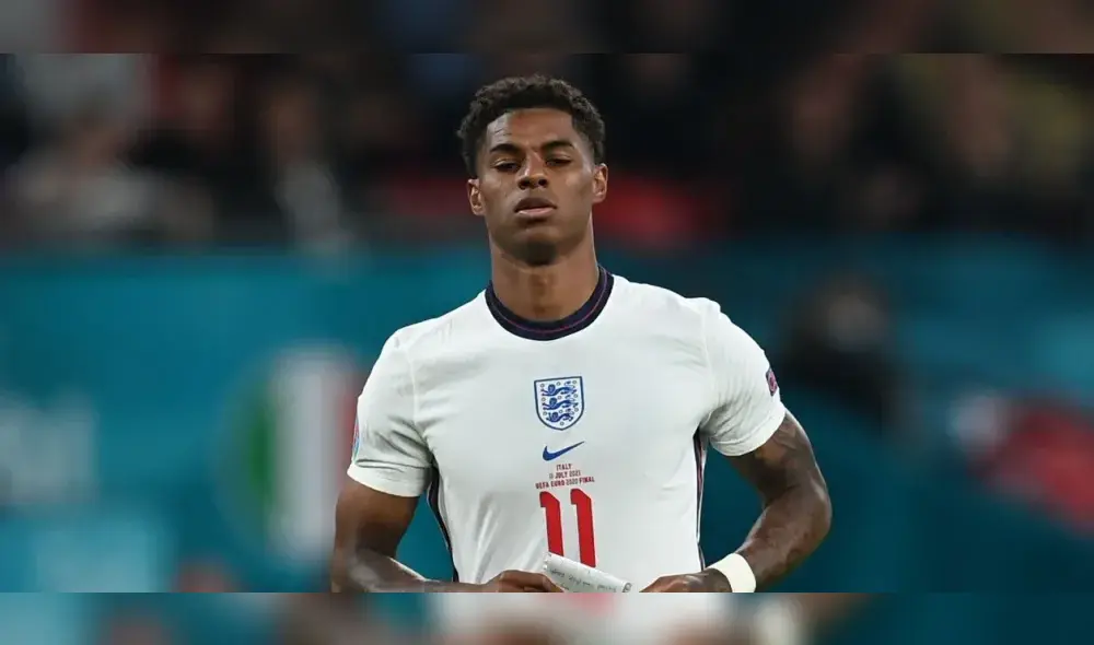 Marcus Rashford se refirió a los actos de racismo que recibió tras errar el penal contra Italia por la final de la Eurocopa 2021. Foto: AFP