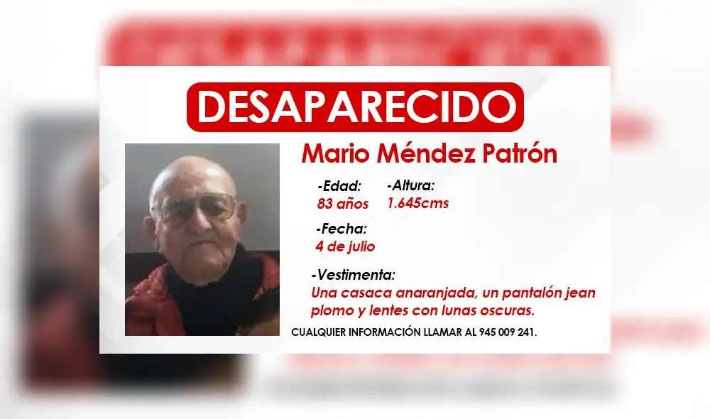 En caso de encontrarlo llamar al teléfono 945 009 241.