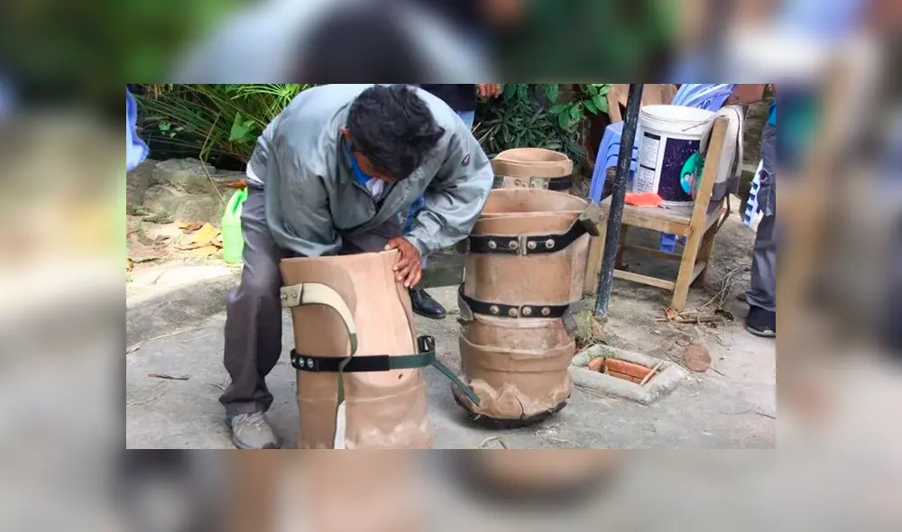 Elefante pierde una pata tras caer en trampa y ahora es feliz usando una prótesis [VIDEO] 