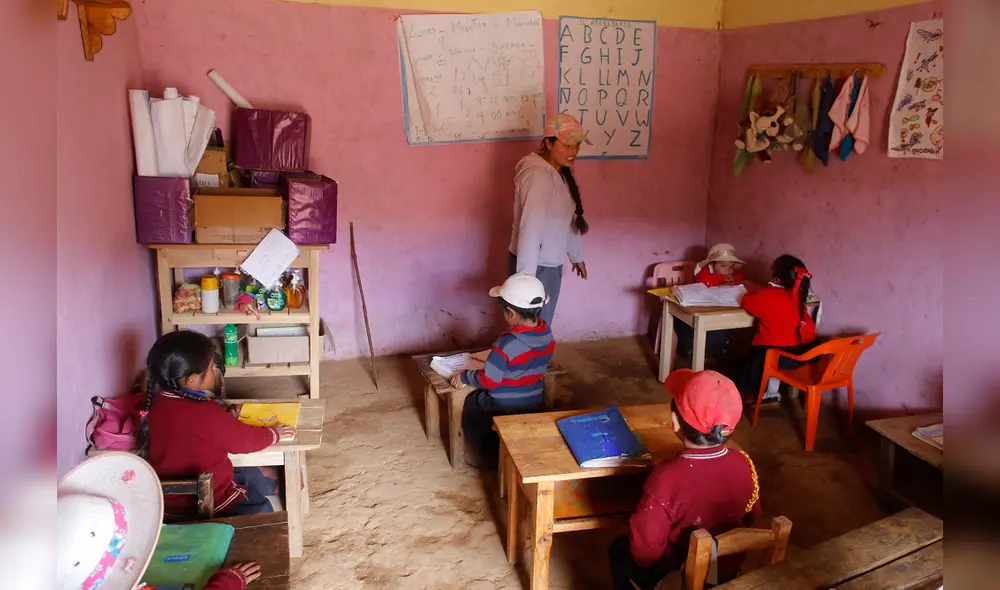 Colegios rurales del distrito de Curgos, La Libertad. (Foto: Luis Centurión)