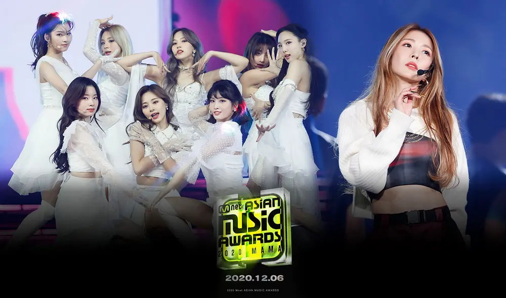 TWICE y BoA en los 2020 MAMA. Foto: Mnet