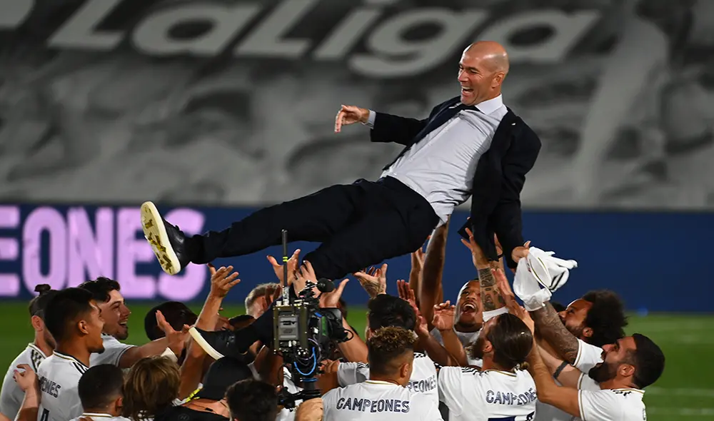 El Real Madrid venció 2-1 al Villarreal y se consagró campeón de LaLiga. | Foto: AFP El Real Madrid venció 2-1 al Villarreal y se consagró campeón de LaLiga. | Foto: AFP