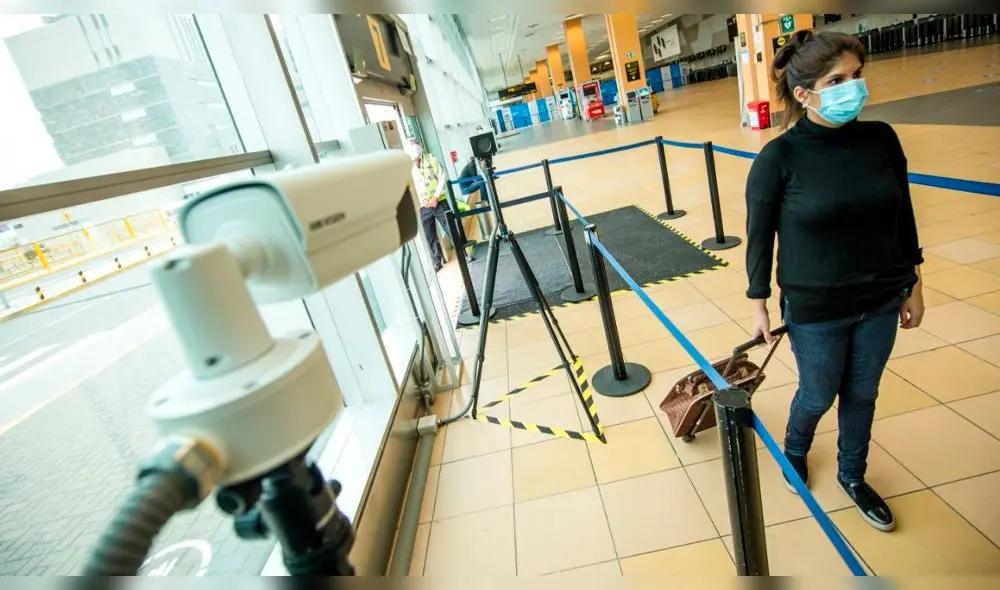 Aeropuerto Jorge Chávez presentó nuevos protocolos de seguridad. (Fotos: John Reyes / La República)