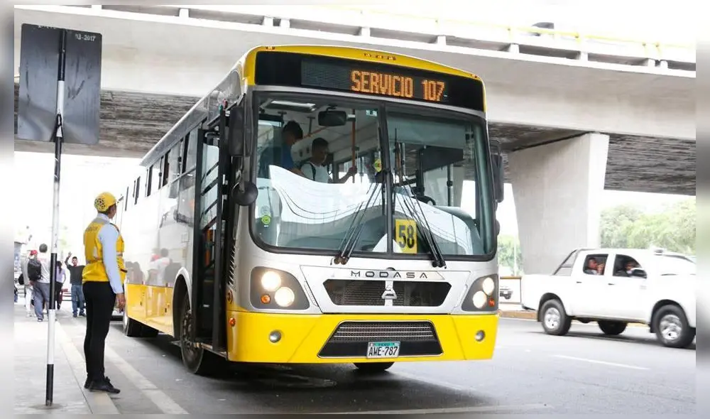 El corredor amarillo pasará desde Lima hasta Callao. Foto Andina