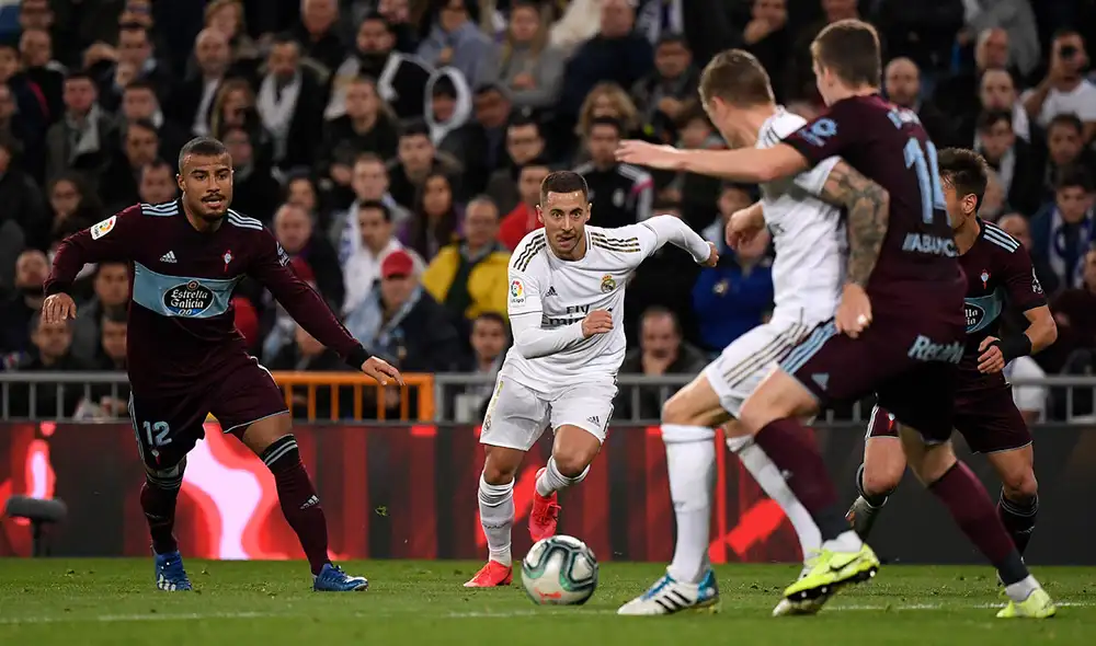 Real Madrid y Celta de Vigo juegan este sábado por la jornada 17 de LaLiga Santander. Foto: AFP