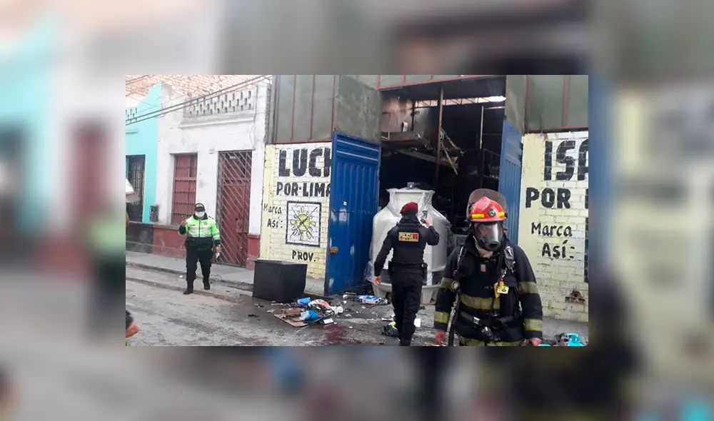 Breña: explosión de balón de gas deja dos muertos y cuatro heridos en una fábrica de refrigeración industrial. (Foto: URPI)