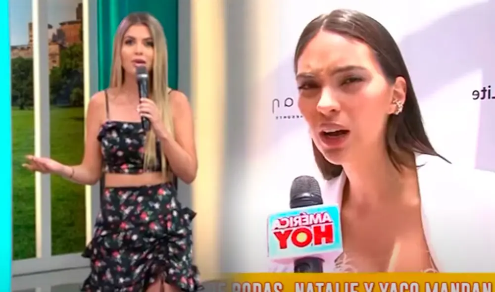 “¿Cuándo vuelve Melissa Paredes?”, preguntó Natalie Vértiz y generó incomodidad en Brunela Horna. Foto: captura/América TV