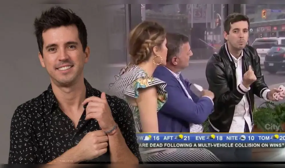 El también actor tuvo una breve, pero asombrosa presentación durante un segmento del programa matinal Breakfast Television. (Foto: Composición Instagram / Captura BT) El también actor tuvo una breve, pero asombrosa presentación durante un segmento del programa matinal Breakfast Television. (Foto: Composición Instagram / Captura BT)