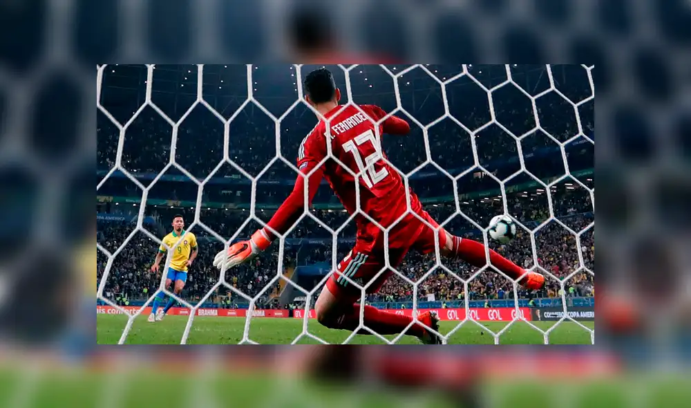 Copa América 2019: apagón en el penal de Gabriel Jesús. Foto: EFE