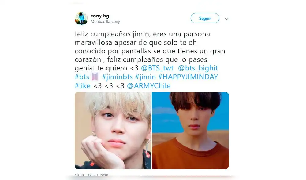 BTS: Jimin está de cumpleaños y fans hacen esto en su homenaje [FOTOS]