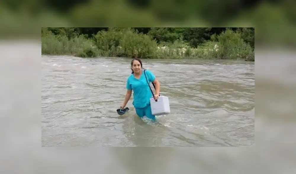Piura: enfermera arriesgó su vida cruzando ríos para atender a sus pacientes