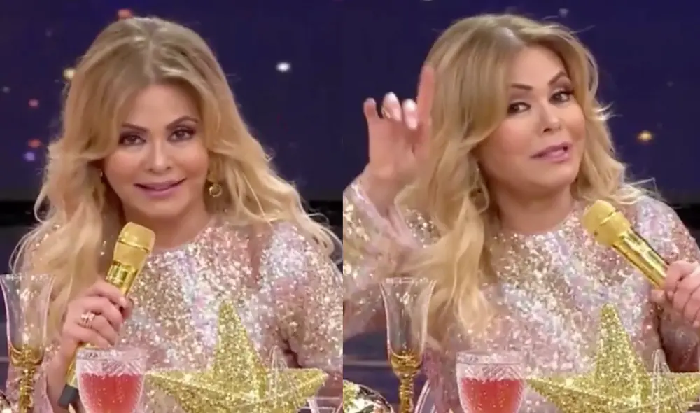 Gisela Valcárcel se pronunció sobre su declaración sobre Papa Noel. Foto: composición LR/captura de América TV