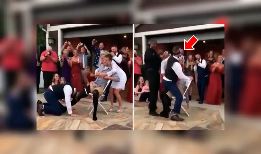 Facebook viral: Novio baila atrevido 'striptease' a su esposa, se quita la venda y queda horrorizado [VIDEO]