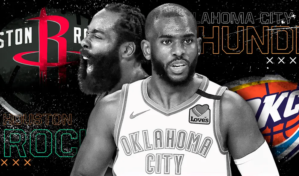 Houston Rockets vs. Oklahoma City por el juego 4 de los playoffs de la NBA. Gráfica: Gerson Cardoso/La República Houston Rockets vs. Oklahoma City por el juego 4 de los playoffs de la NBA. Gráfica: Gerson Cardoso/La República