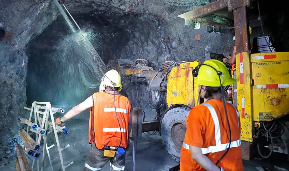 Trabajadores mineros. Foto: Andina. Trabajadores mineros. Foto: Andina.