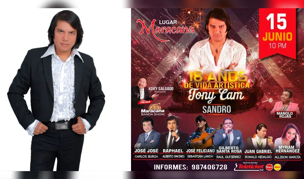 Tony Cam festeja sus 18 años de carrera con otros imitadores de Yo Soy