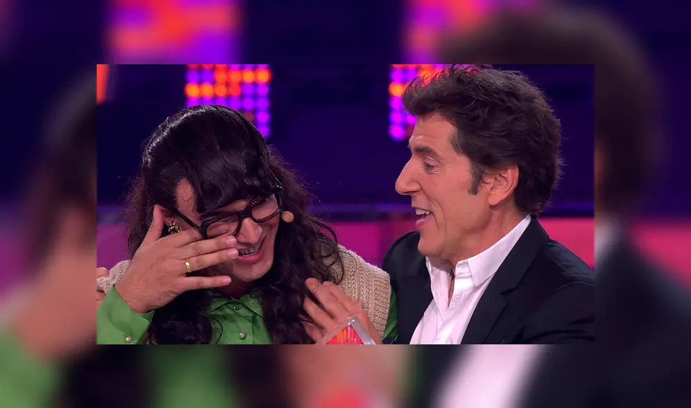 Jorge González se emocionó ante el reconocimiento del público y el jurado por su gran imitación. Foto: Difusión. Jorge González se emocionó ante el reconocimiento del público y el jurado por su gran imitación. Foto: Difusión.