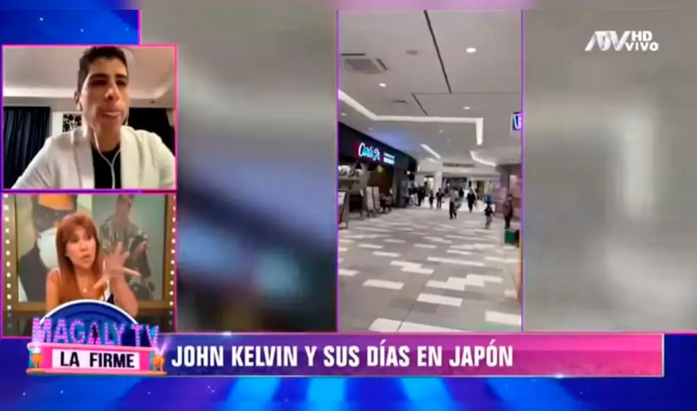 John Kelvin es duramente criticado por Magaly Medina por no cumplir cuarentena por coronavirus en Japón. Foto: Captura John Kelvin es duramente criticado por Magaly Medina por no cumplir cuarentena por coronavirus en Japón. Foto: Captura