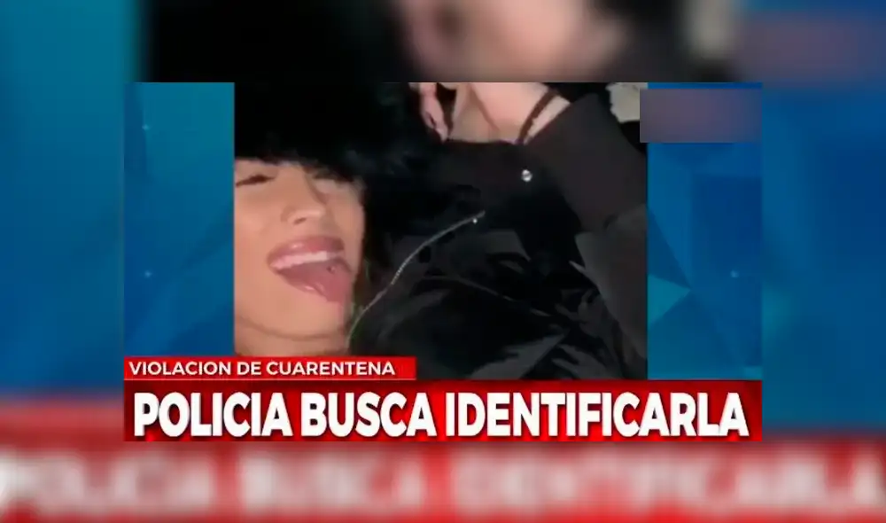 La joven violó la cuarentena y lo grabó como si fuera una hazaña salir en plena cuarentena por el coronavirus. (Foto: Captura)