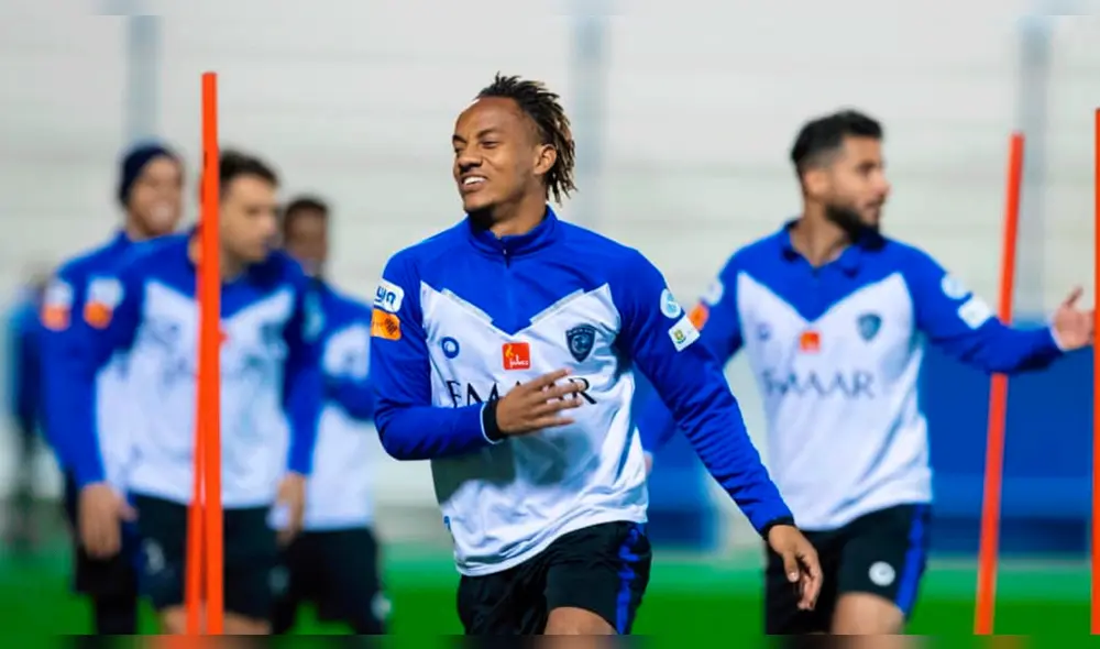 André Carrillo milita en el Al Hilal de la Pro League de Arabia Saudita.
