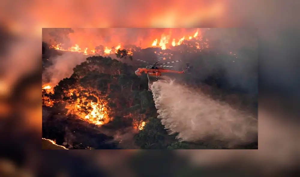 Incendio forestal en Australia Incendio forestal en Australia