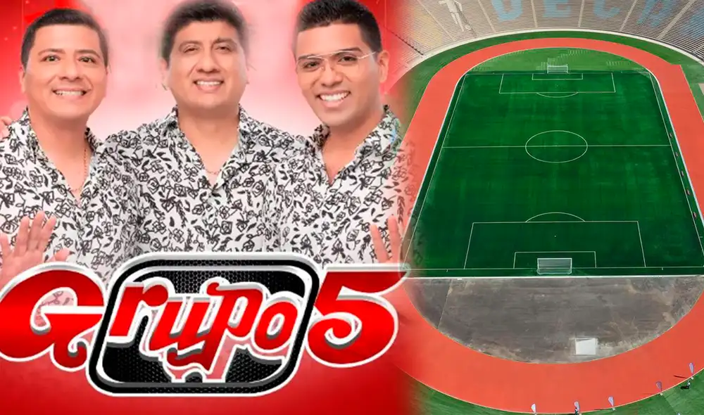 Grupo 5 se alista para dar un nuevo espectáculo musical el 31 de marzo en el Estadio San Marcos. Foto: composición/Grupo 5/Instagram/UNMSM
