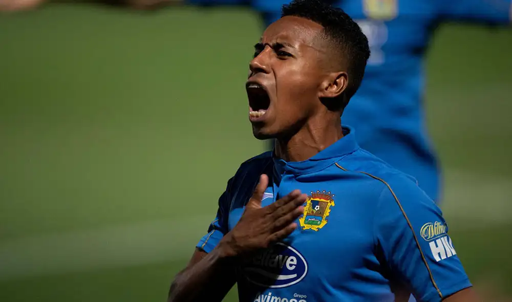 Jeisson Martínez ya suma cuatro goles en esta temporada. Foto: Fuenlabrada.