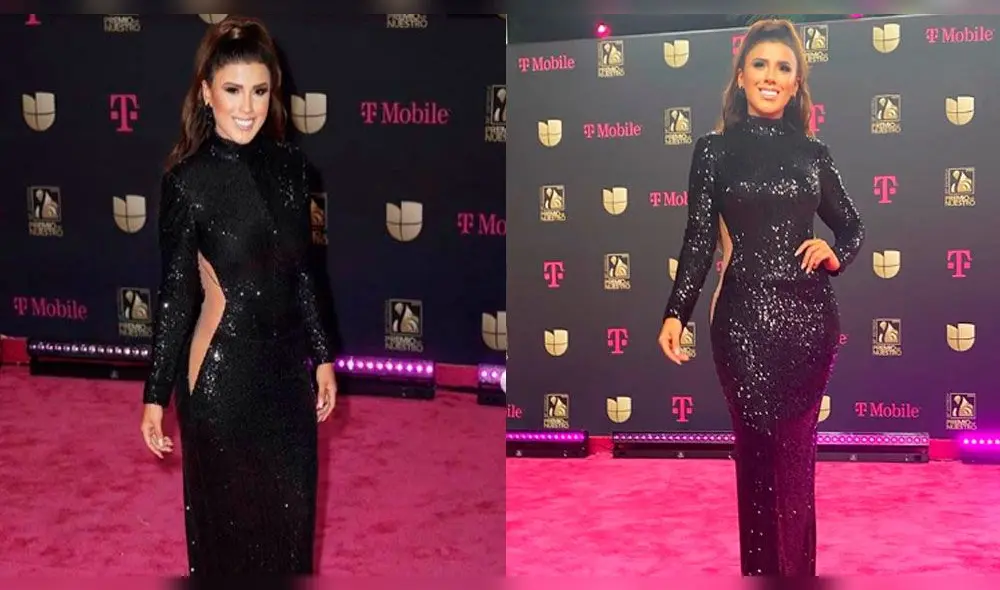 Yahaira Plasencia desfiló en la alfombra magenta de los Premios Lo Nuestro. Foto: Instagram
