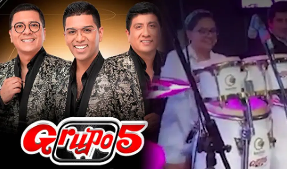 Grupo 5 y la vez que invitó a una fan a tocar con ellos en el escenario. Foto: composición LR/ Grupo 5. Grupo 5 y la vez que invitó a una fan a tocar con ellos en el escenario. Foto: composición LR/ Grupo 5.