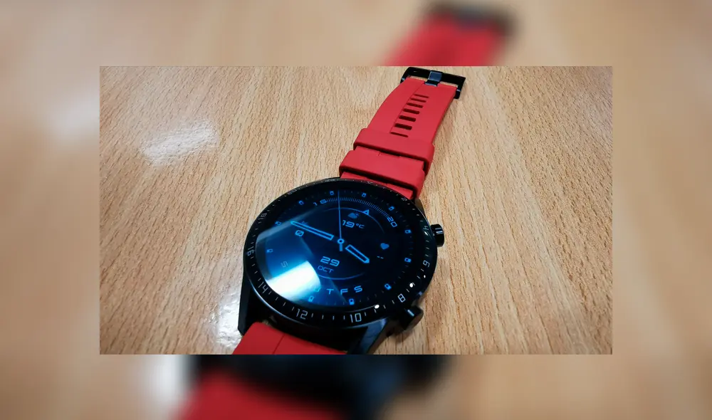 El Huawei Watch GT 2 posee dos botones ubicados al lado derecho. Foto: Juan José López. El Huawei Watch GT 2 posee dos botones ubicados al lado derecho. Foto: Juan José López.