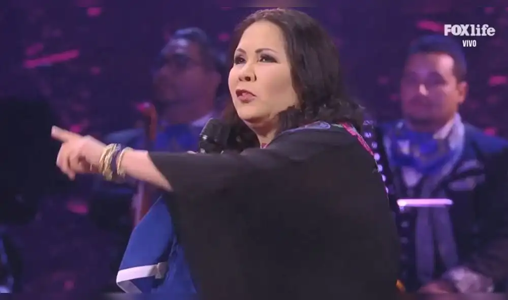 La cantante mexicana aprovechó su presentación para dejar un fuerte mensaje al público chileno. (Foto: Captura)