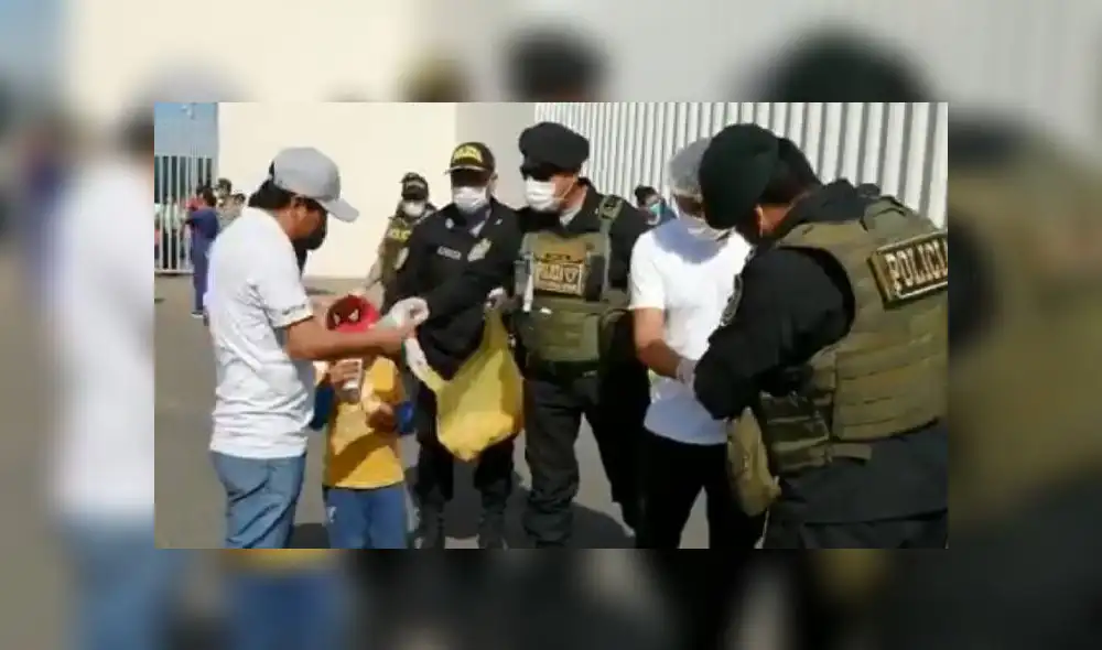 Los pasajeros piden retornar a sus respectivas provincias. Fuente: Policía Nacional del Perú / Twitter.