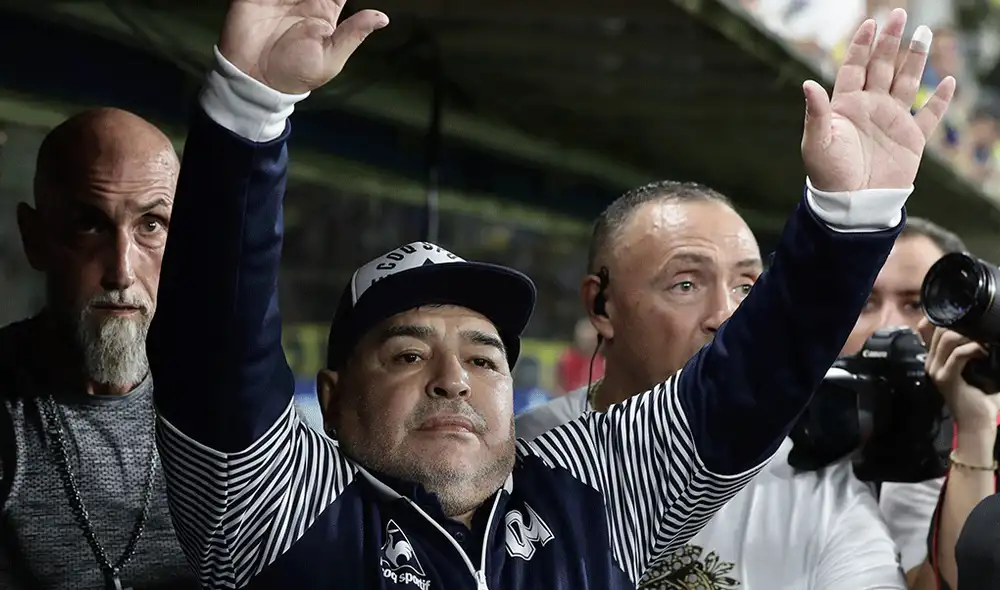Maradona apoya la suspensión del fútbol argentino por el coronavirus. Foto: AFP Maradona apoya la suspensión del fútbol argentino por el coronavirus. Foto: AFP