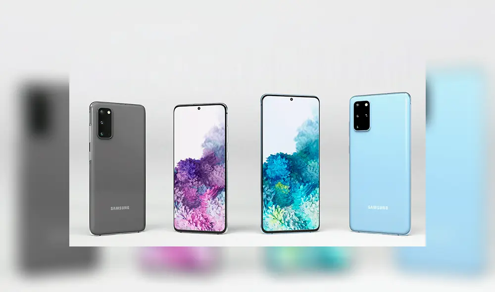 A la izquierda, el Samsung Galaxy S20, y a la derecha, el Galaxy S20+.