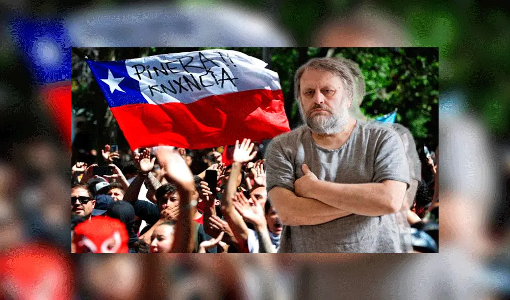 Zlavoj Zizek apoya a manifestantes chilenos
