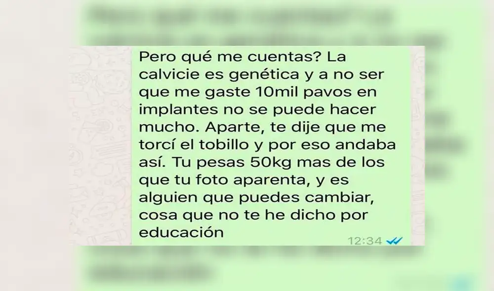 WhatsApp: chica manda a la 'friendzone' a joven y este le da la lección de su vida [FOTOS]