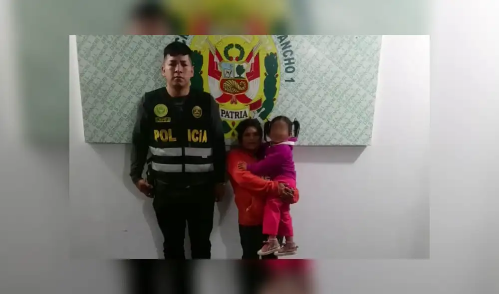 Hallan a niña de 3 años desaparecida en San Juan de Lurigancho