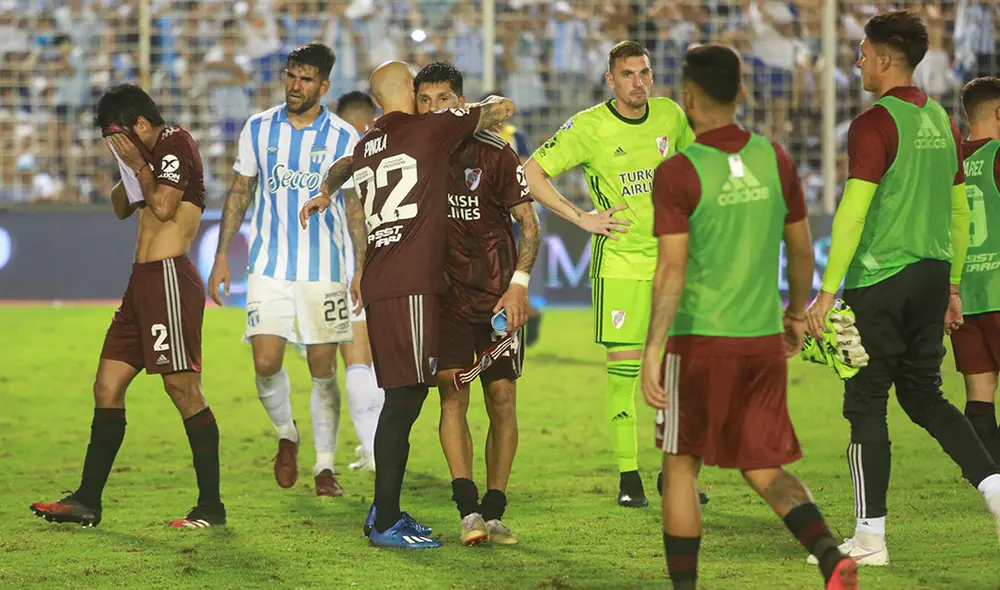 River Plate empató 1-1 Atlético Tucumán y quedó subcampeón de la Superliga Argentina. Foto: EFE