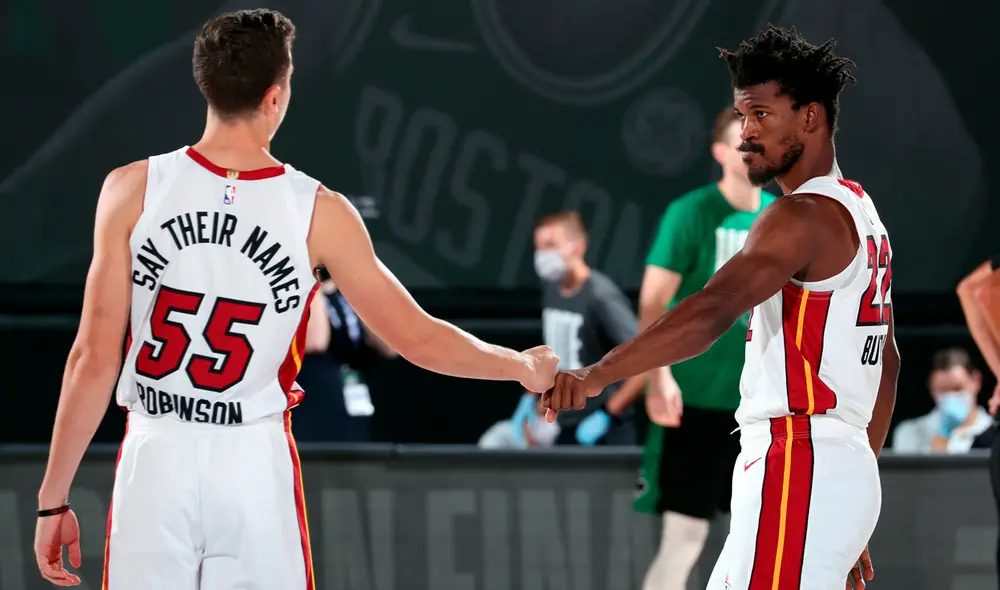 Boston Celtics y Miami Heat se enfrentan en el Juego 5 por las Finales de la Conferencia Este de la NBA. Foto: Twitter