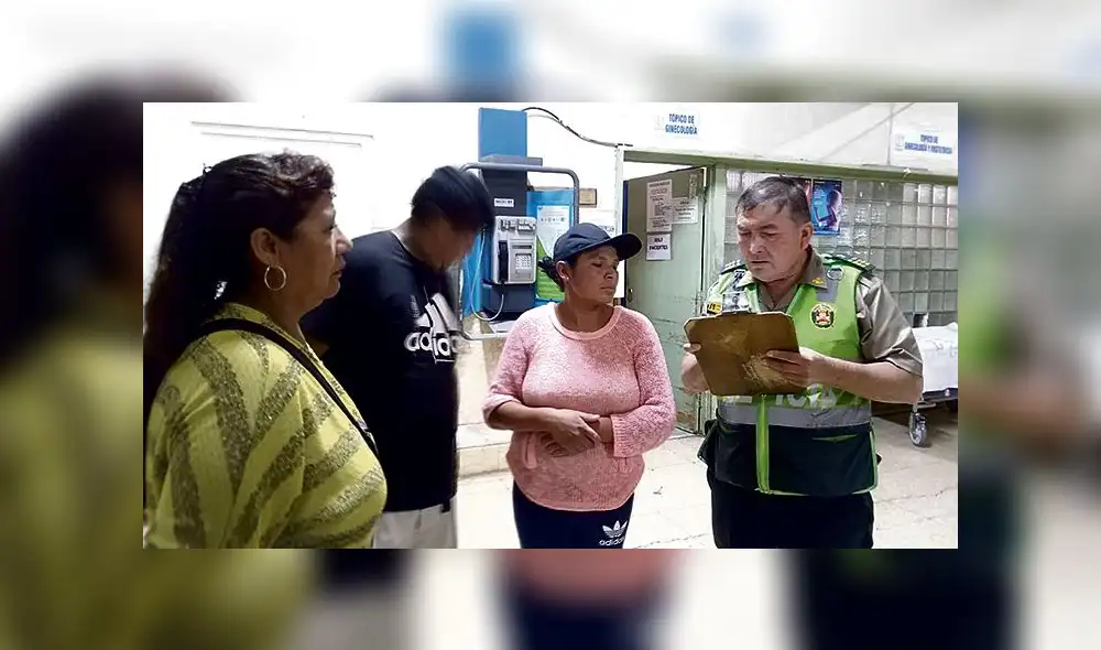 Denuncia. Policía hizo el parte del ingreso por emergencia.