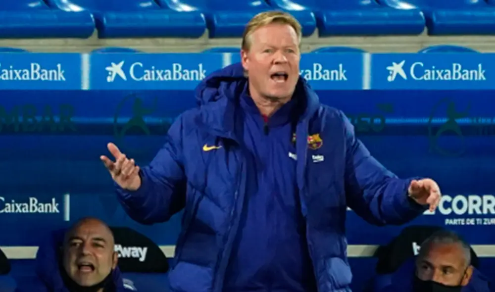 Ronald Koeman lamentó las ocasiones de gol perdidas en el Barcelona-Alavés por LaLiga. Foto: AFP.